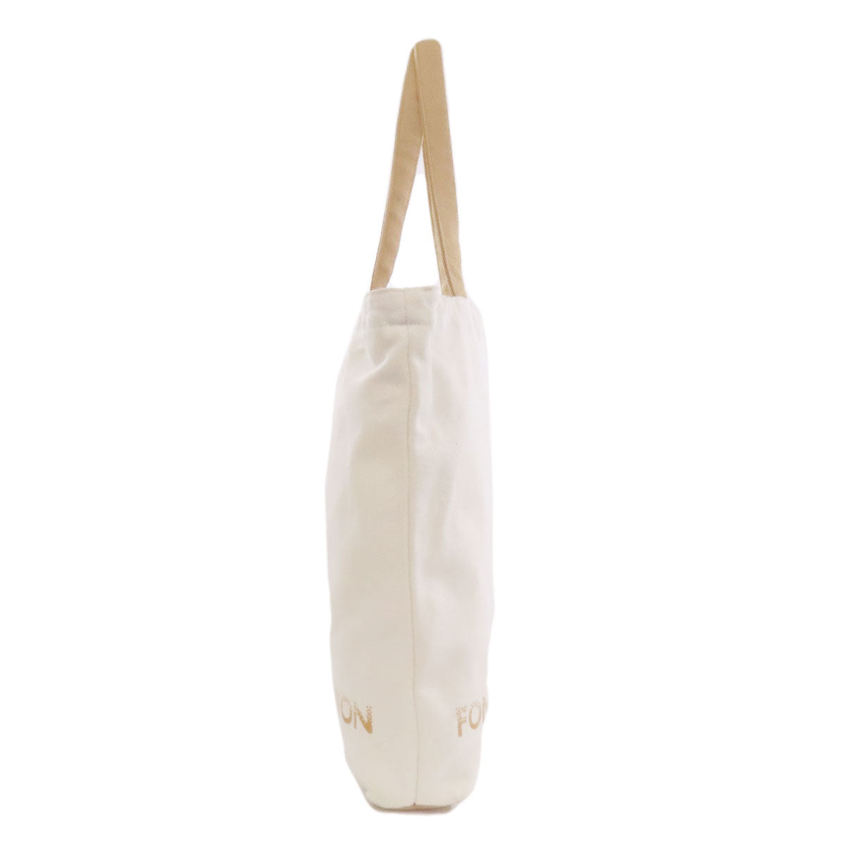 LOUIS VUITTON Tote Bag canvas white Fondation museum limited
