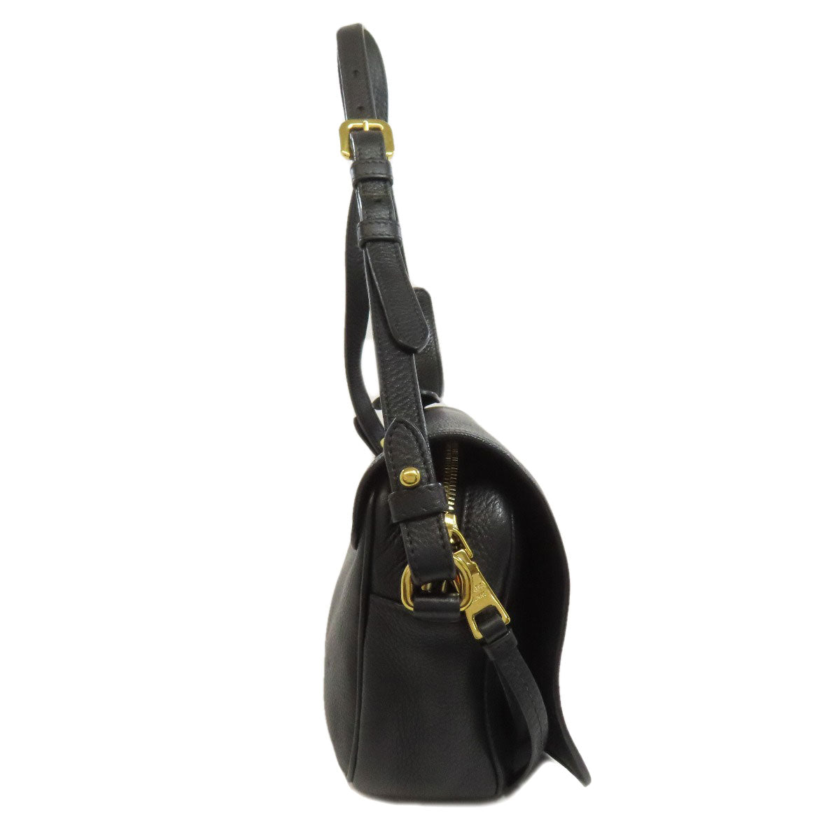 PRADA Shoulder Bag 1BD163 Calfskin black logo