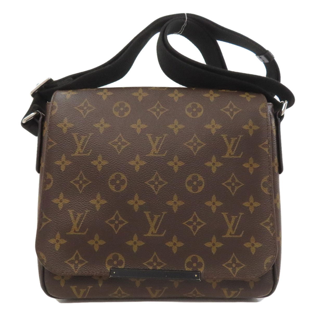 LOUIS VUITTON Shoulder Bag M40935 Monogram canvas Brown District PM Monogram Macassar