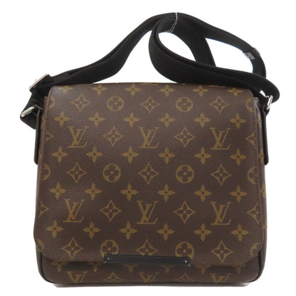 LOUIS VUITTON Shoulder Bag M40935 Monogram canvas Brown District PM Monogram Macassar