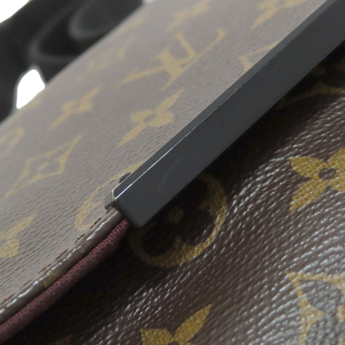 LOUIS VUITTON Shoulder Bag M40935 Monogram canvas Brown District PM Monogram Macassar