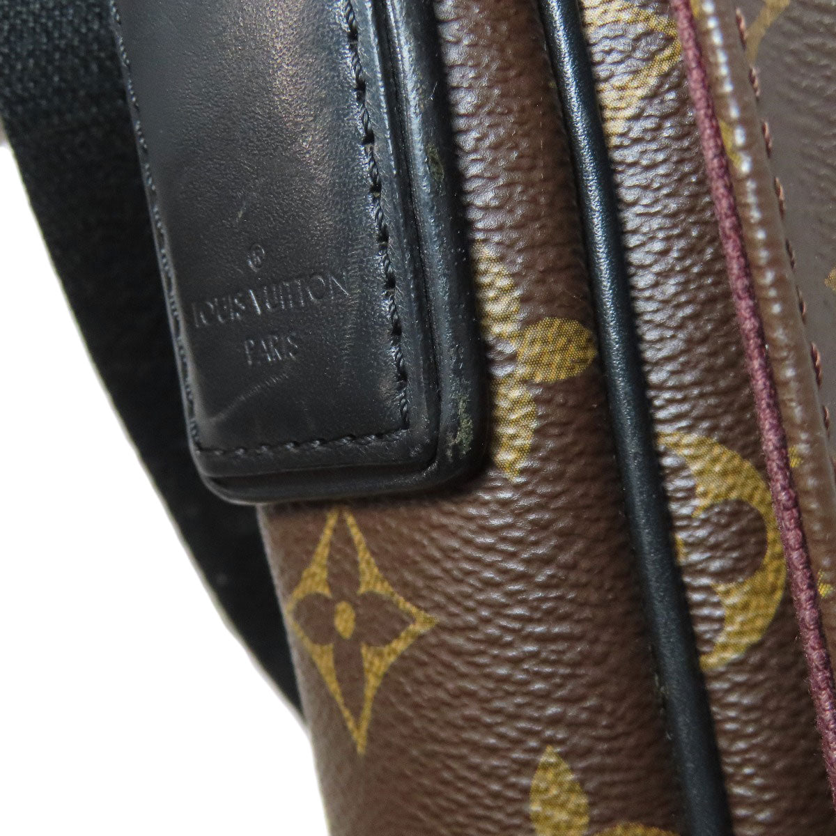 LOUIS VUITTON Shoulder Bag M40935 Monogram canvas Brown District PM Monogram Macassar