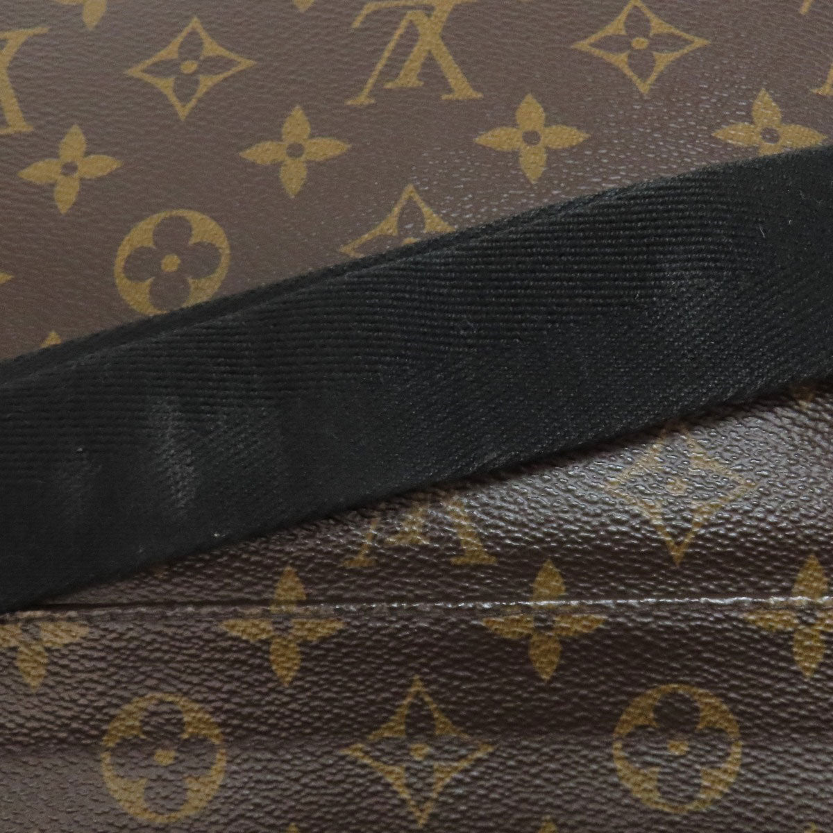 LOUIS VUITTON Shoulder Bag M40935 Monogram canvas Brown District PM Monogram Macassar