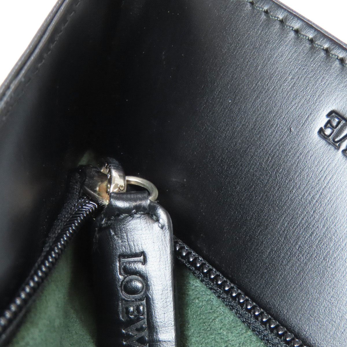 LOEWE Shoulder Bag leather black logo
