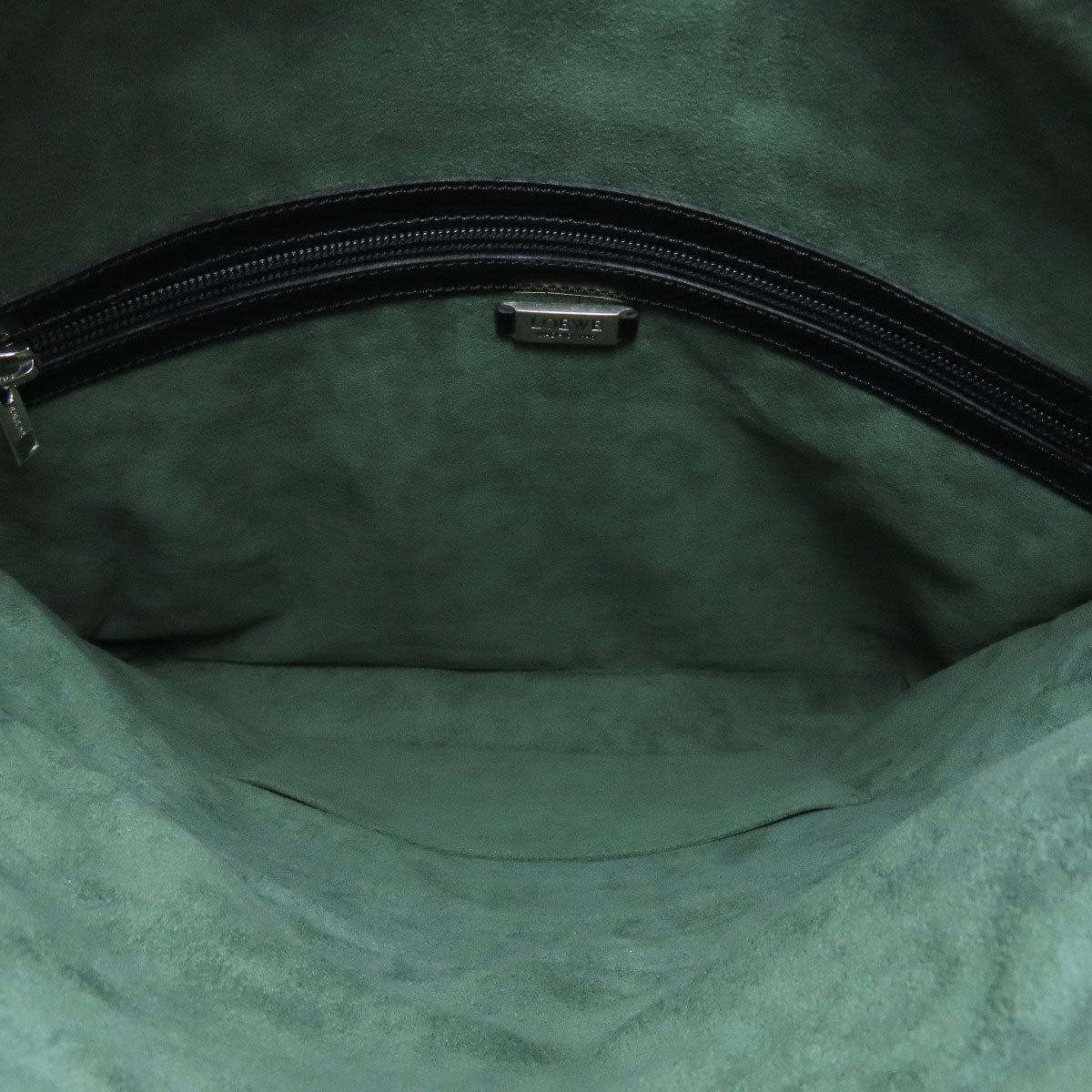 LOEWE Shoulder Bag leather black logo