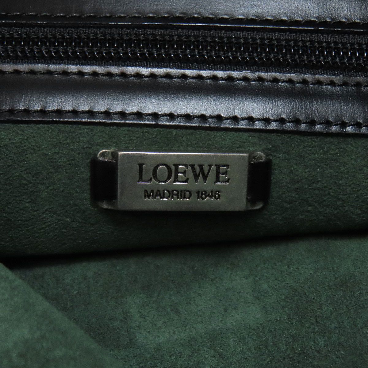 LOEWE Shoulder Bag leather black logo