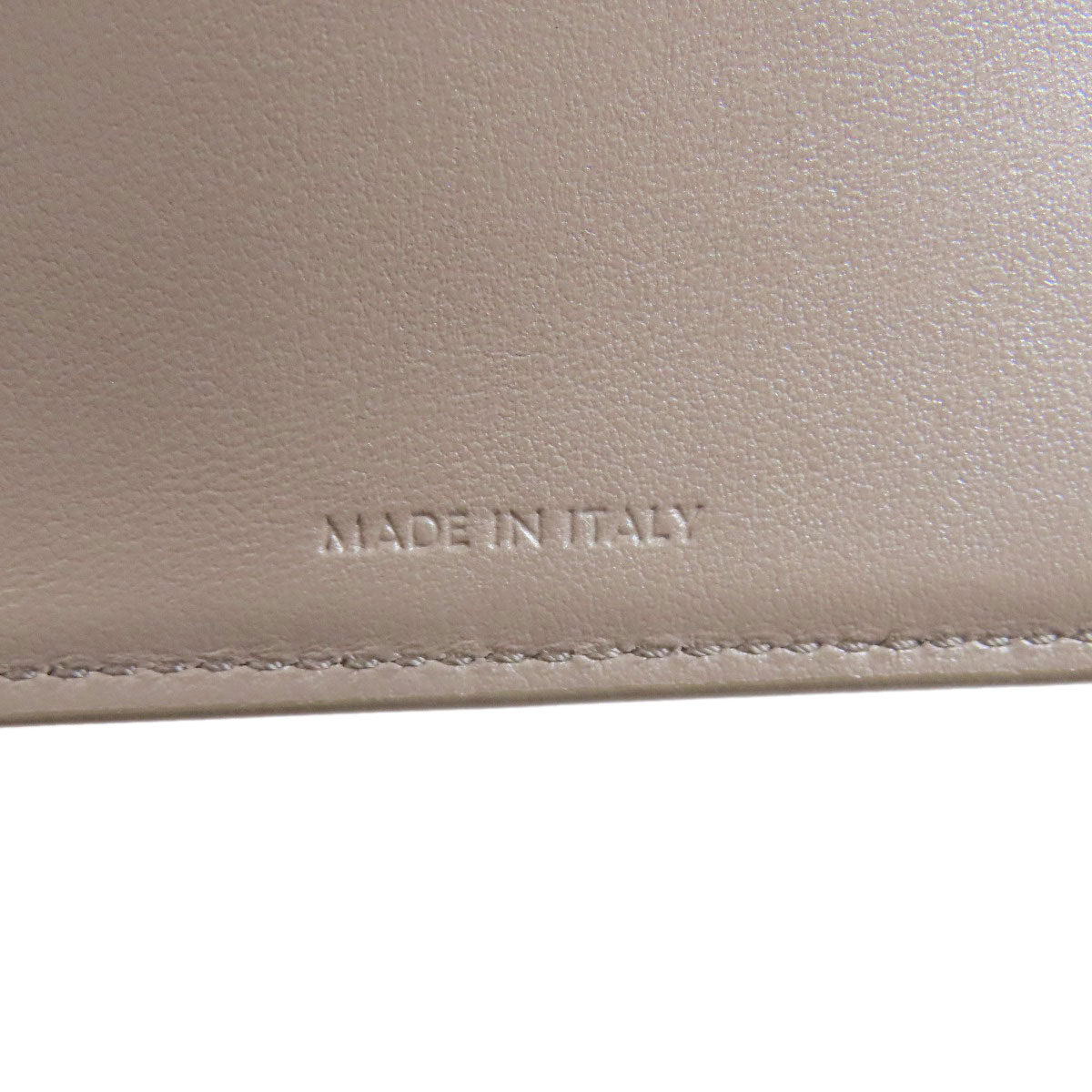 CELINE Bifold Wallet leather gray Triomphe Flap