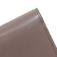 CELINE Bifold Wallet leather gray Triomphe Flap