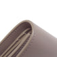 CELINE Bifold Wallet leather gray Triomphe Flap