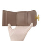 CELINE Bifold Wallet leather gray Triomphe Flap