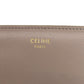 CELINE Bifold Wallet leather gray Triomphe Flap