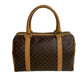 CELINE Handbag Leather, PVC Brown Macadam Blason Triomphe Pattern Women(Unisex) Used Authentic