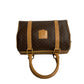 CELINE Handbag Leather, PVC Brown Macadam Blason Triomphe Pattern Women(Unisex) Used Authentic