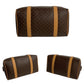 CELINE Handbag Leather, PVC Brown Macadam Blason Triomphe Pattern Women(Unisex) Used Authentic