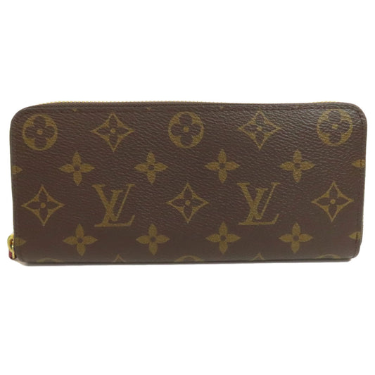 LOUIS VUITTON Long Wallet Purse M60742 Monogram canvas Brown Portefeuille Clemence