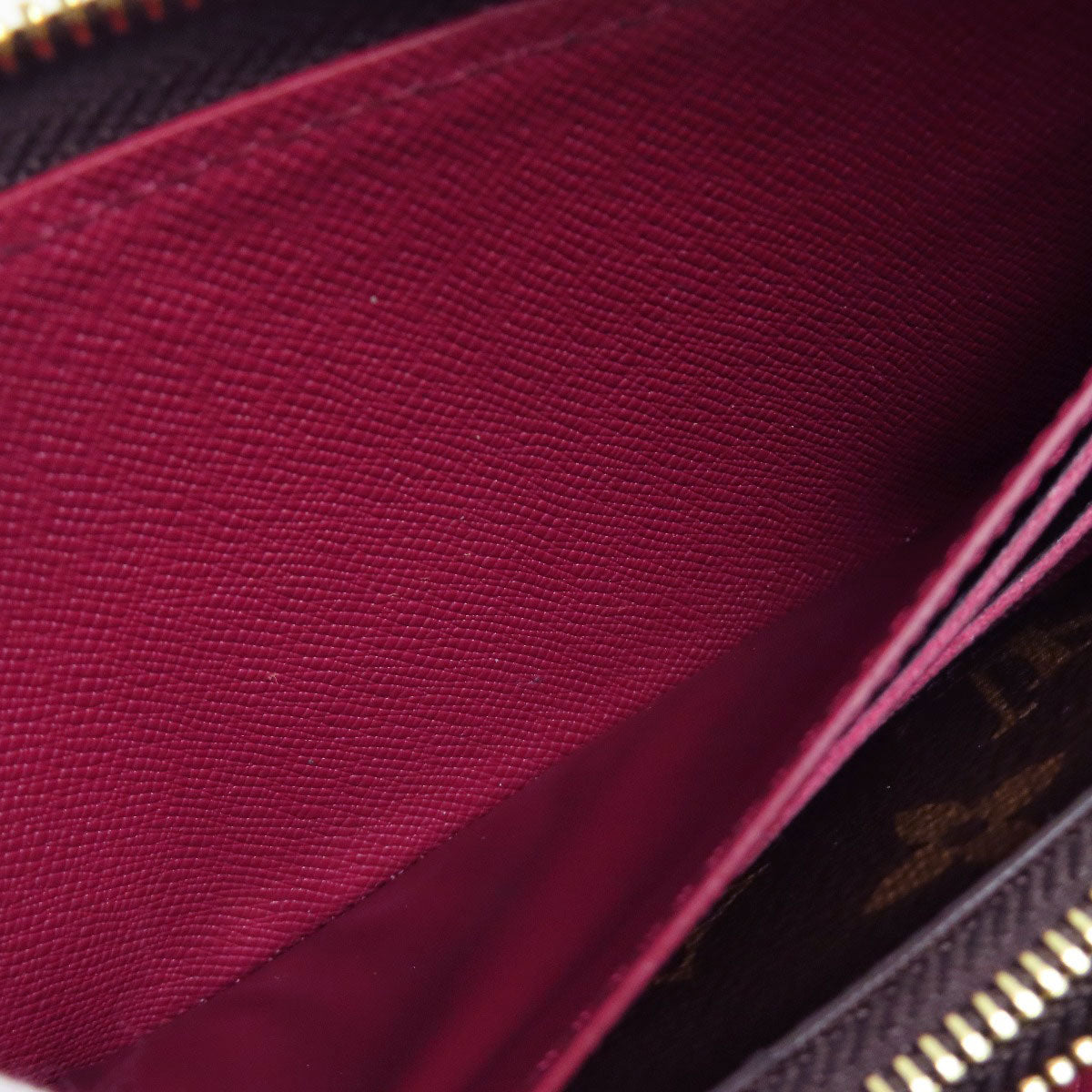LOUIS VUITTON Long Wallet Purse M60742 Monogram canvas Brown Portefeuille Clemence