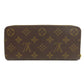 LOUIS VUITTON Long Wallet Purse M60742 Monogram canvas Brown Portefeuille Clemence
