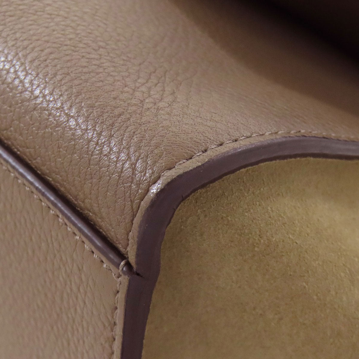 CELINE Handbag leather Brown Trapeze 2WAY