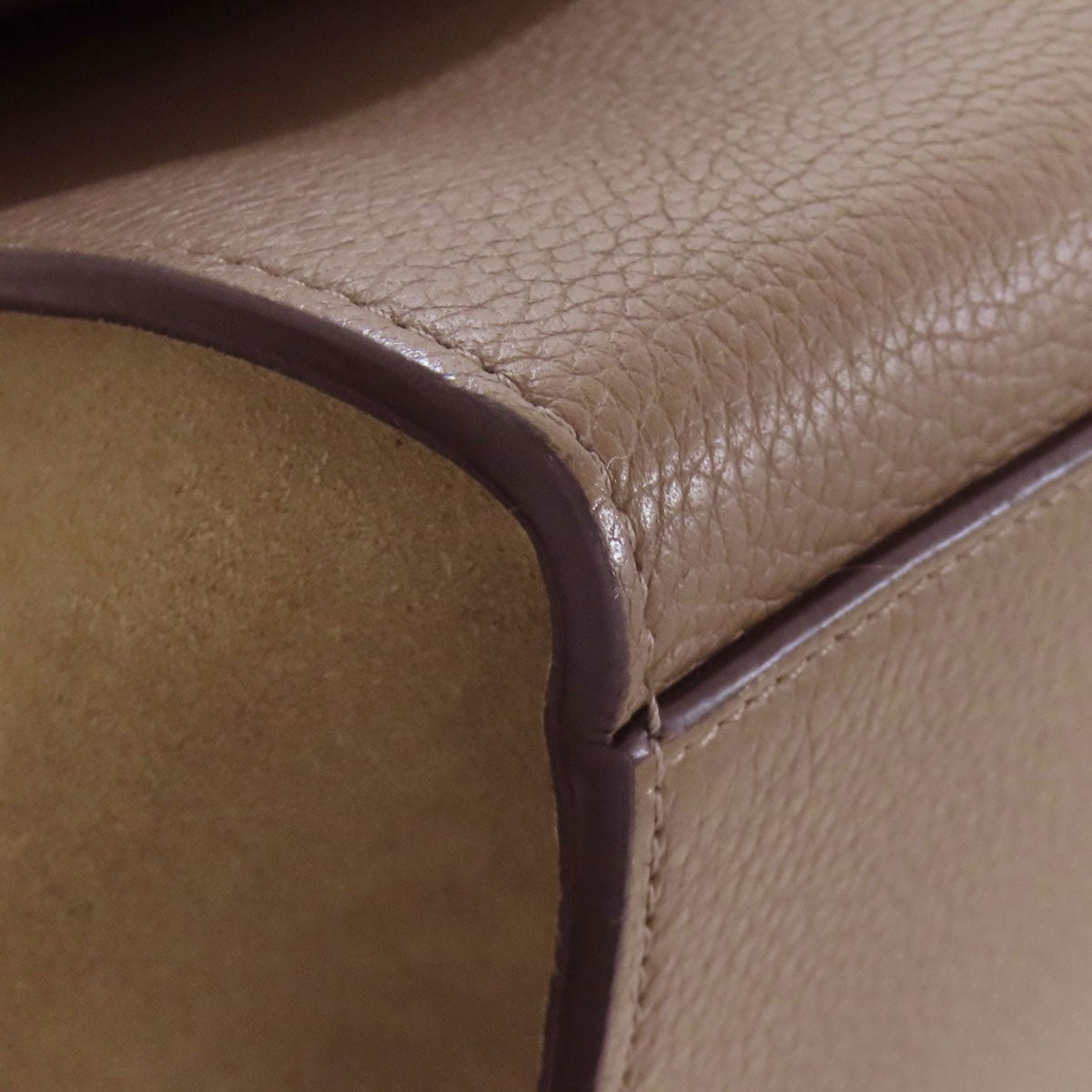 CELINE Handbag leather Brown Trapeze 2WAY