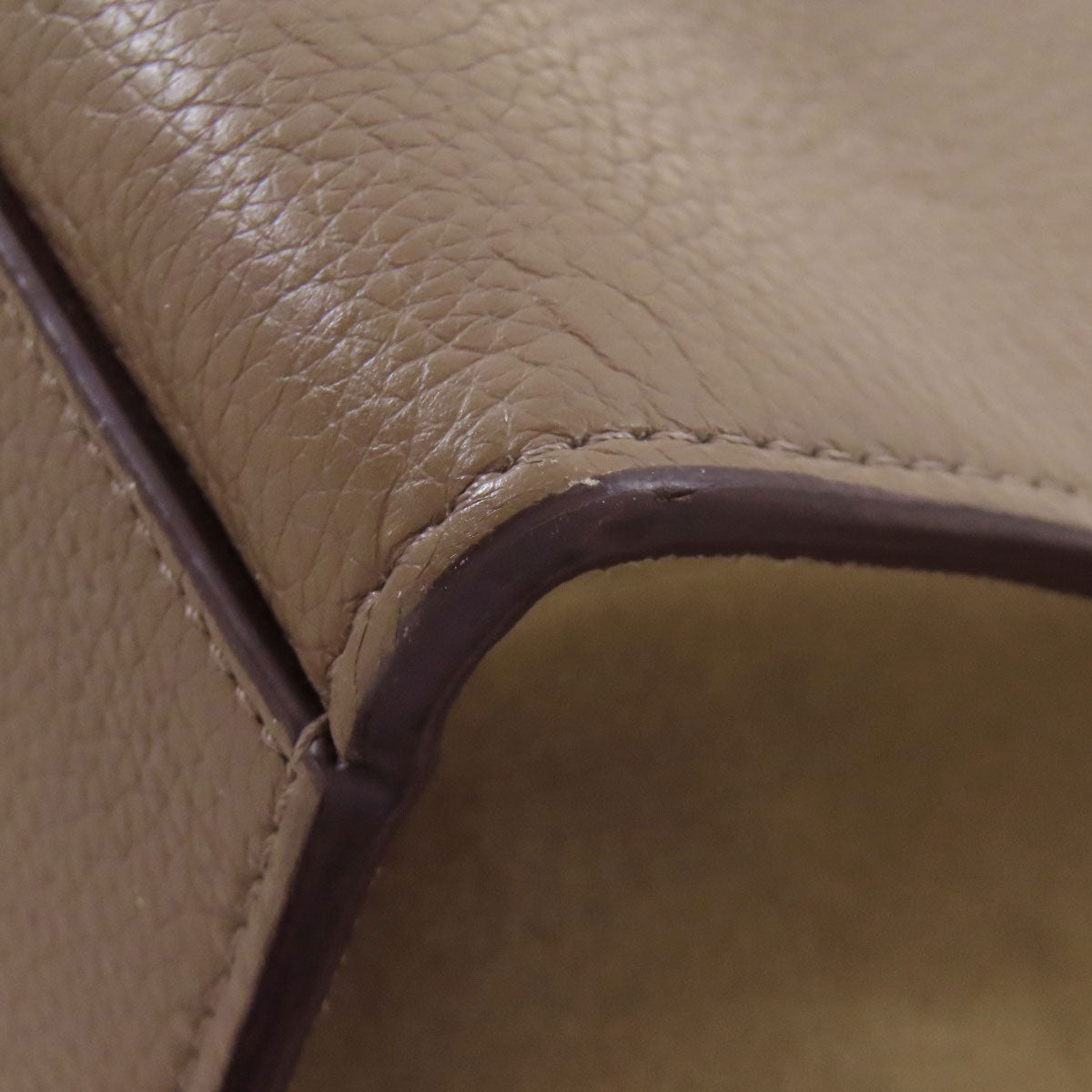 CELINE Handbag leather Brown Trapeze 2WAY