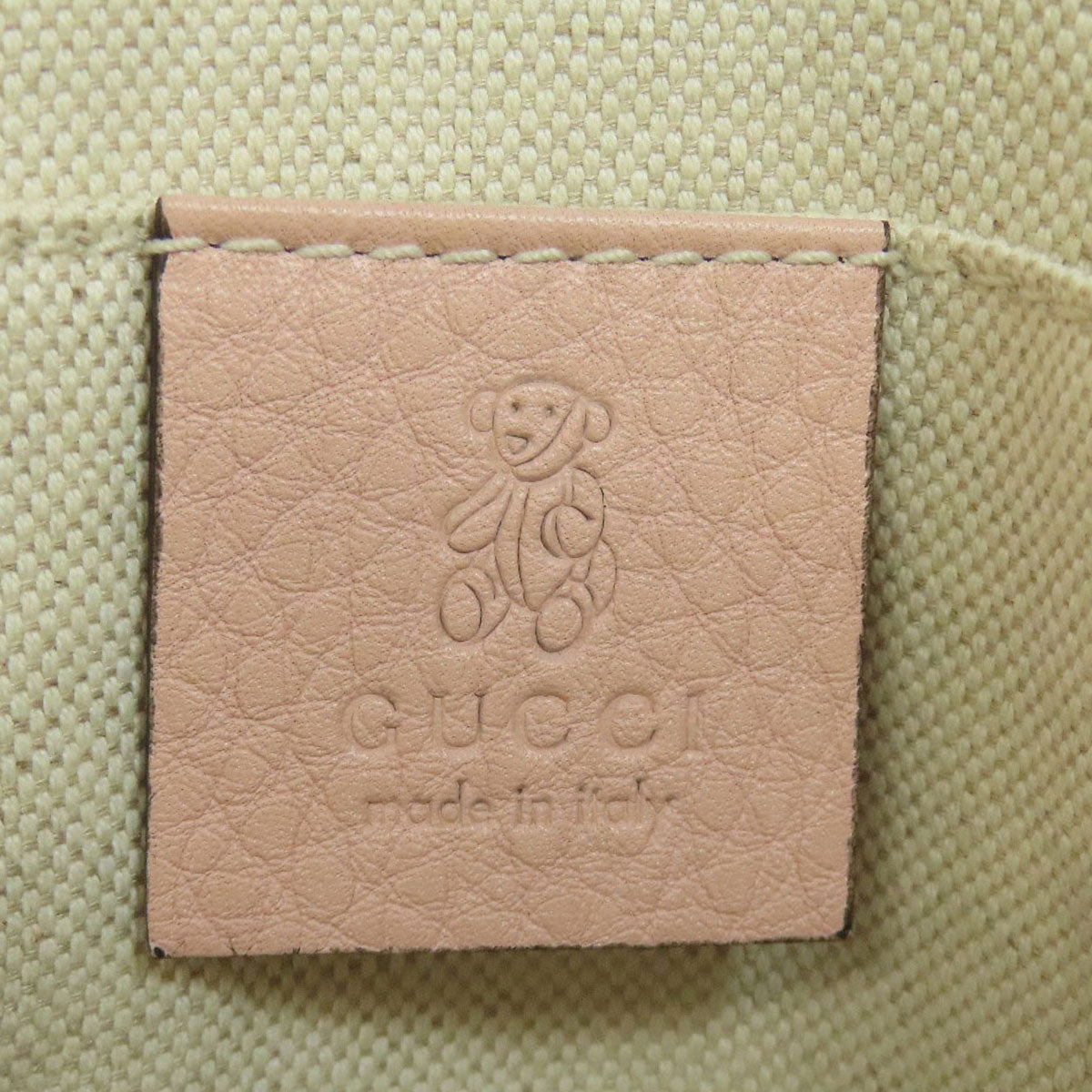 GUCCI Handbag 340618 leather pink Children's Soho