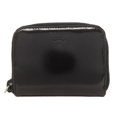 PRADA Coin case M268 leather black logo