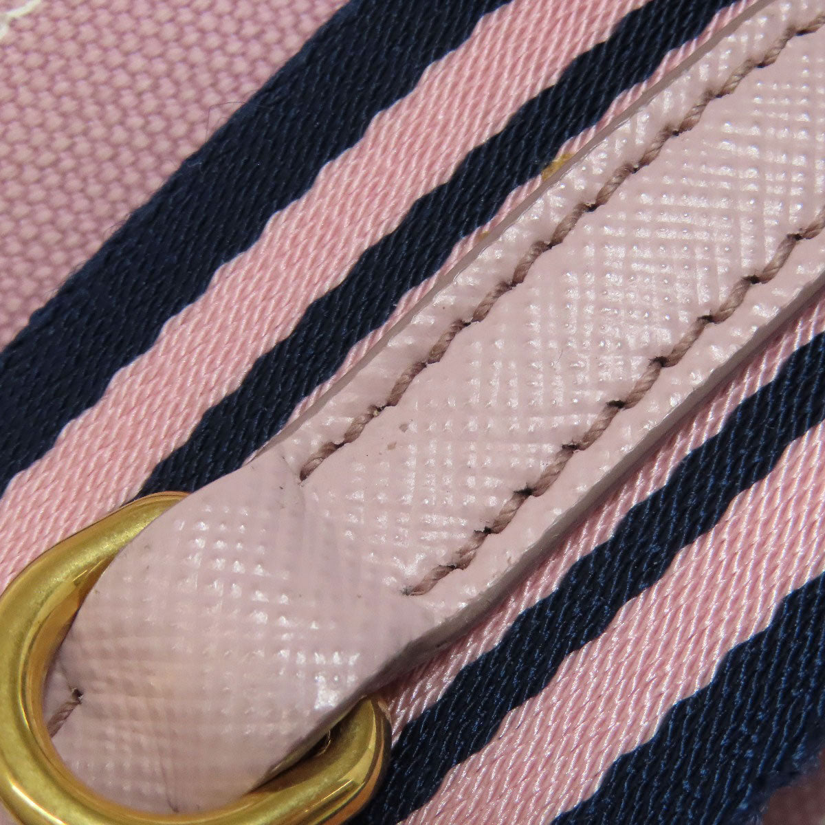 PRADA Handbag 1BG439 canvas pink Canapa mini 2 WAY