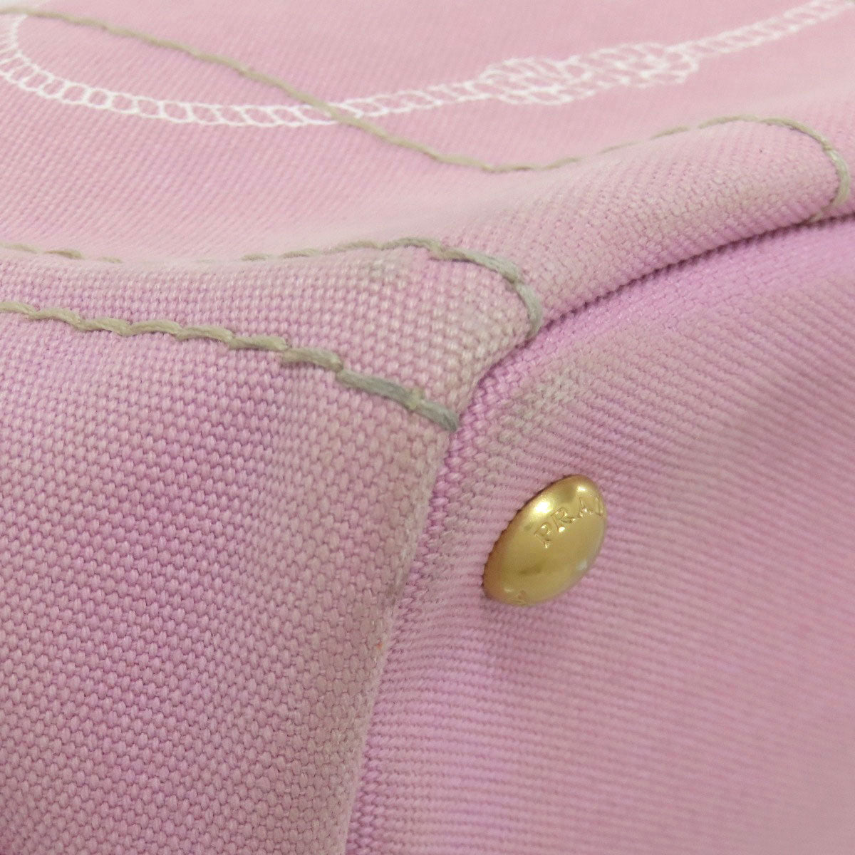 PRADA Handbag 1BG439 canvas pink Canapa mini 2 WAY