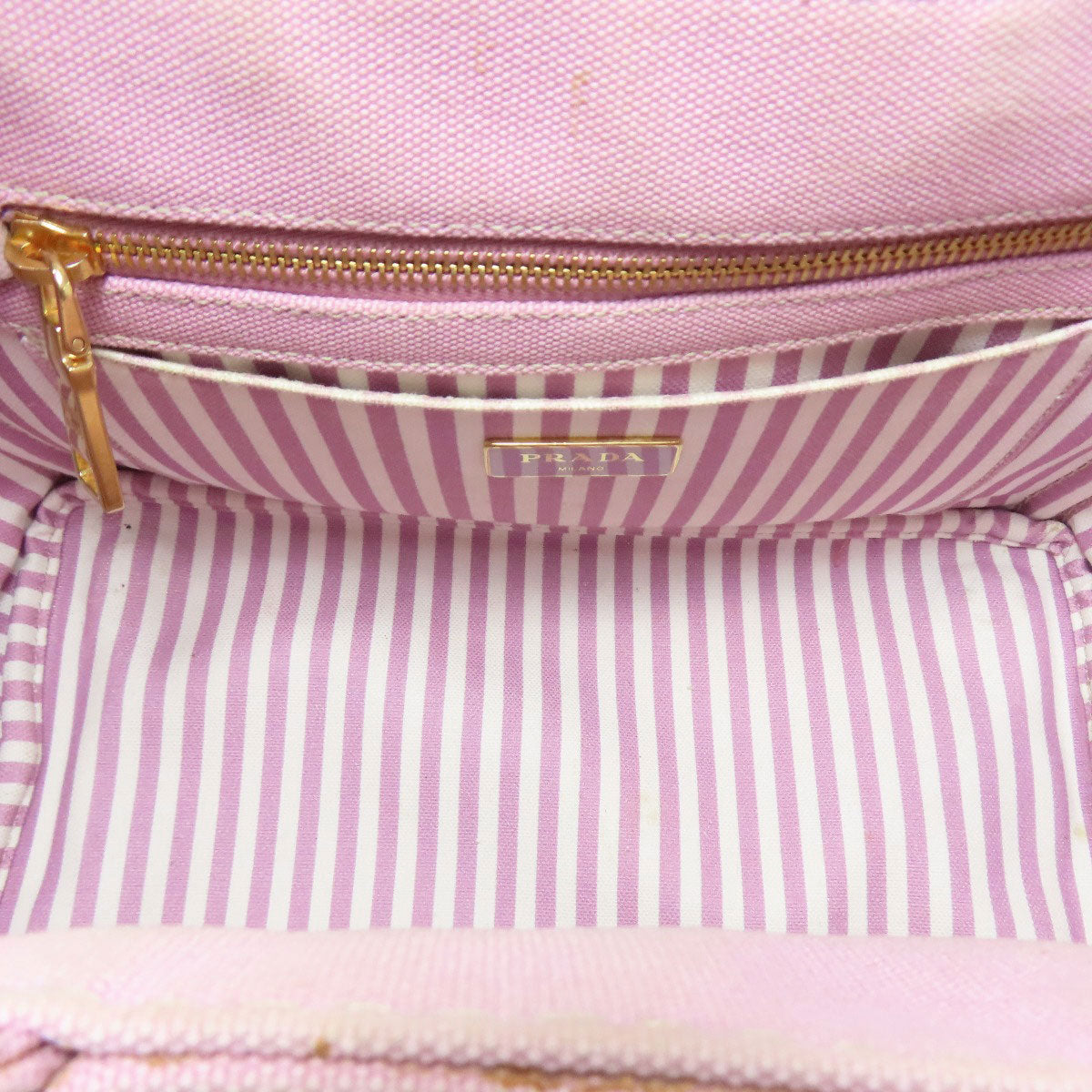 PRADA Handbag 1BG439 canvas pink Canapa mini 2 WAY