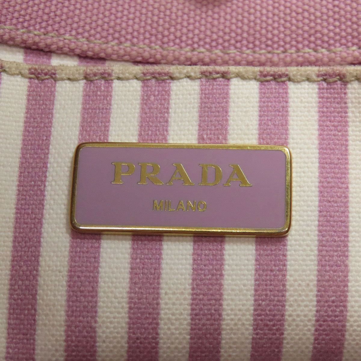 PRADA Handbag 1BG439 canvas pink Canapa mini 2 WAY