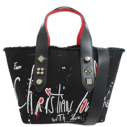Christian Louboutin Handbag canvas black 2WAY