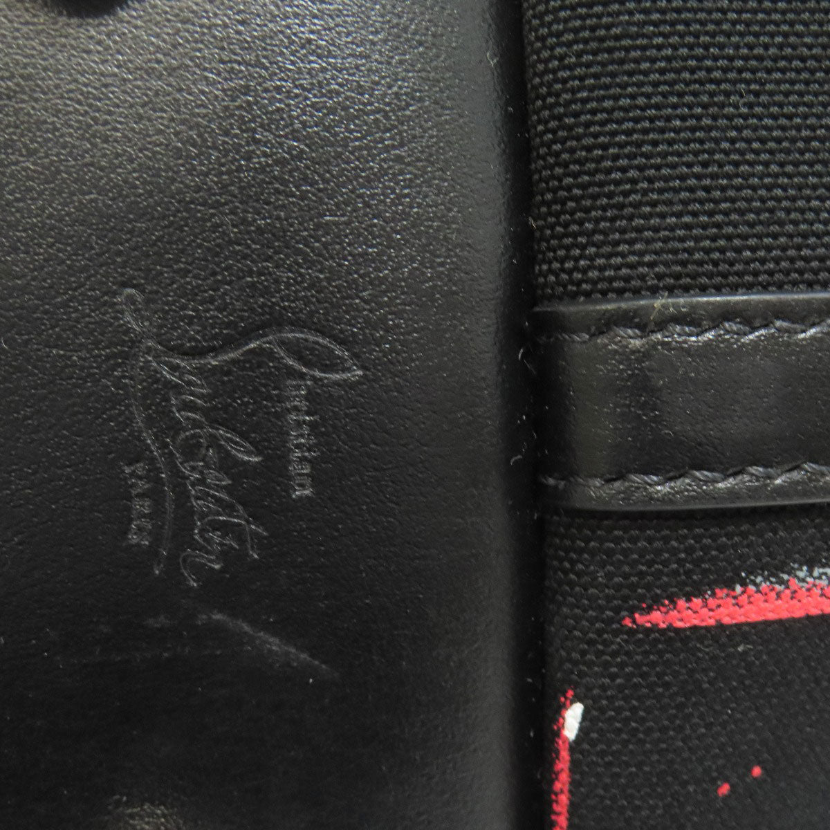 Christian Louboutin Handbag canvas black 2WAY
