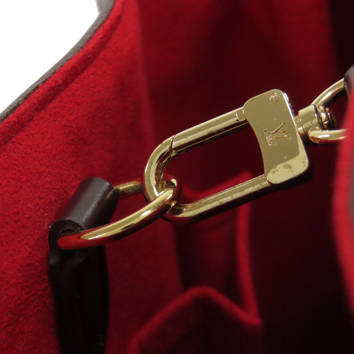 LOUIS VUITTON Tote Bag N51205 Damier canvas Brown HamsteadPM