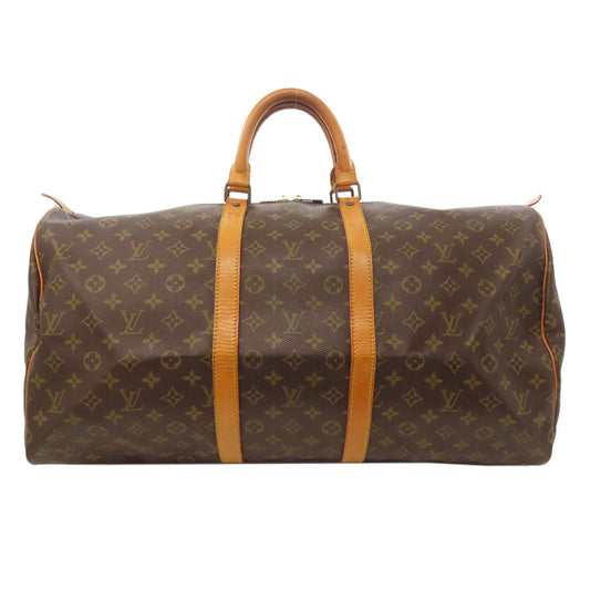 LOUIS VUITTON Boston Duffel bag M41424 Monogram canvas Brown Keepall 55