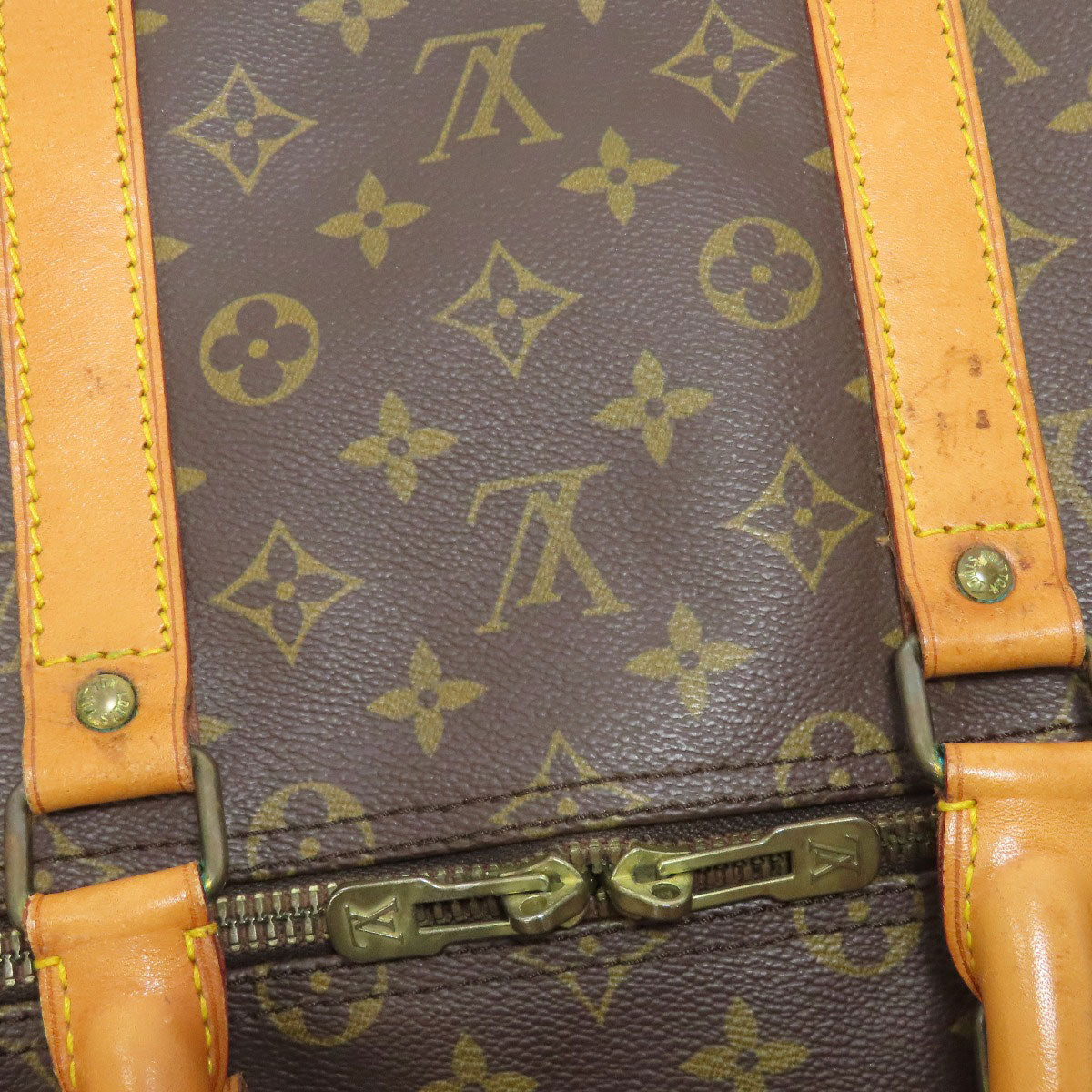 LOUIS VUITTON Boston Duffel bag M41424 Monogram canvas Brown Keepall 55