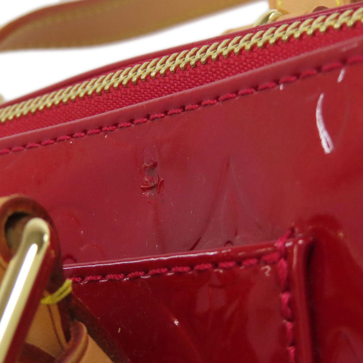 LOUIS VUITTON Handbag M93507 Vernis Red Rosewood Avenue