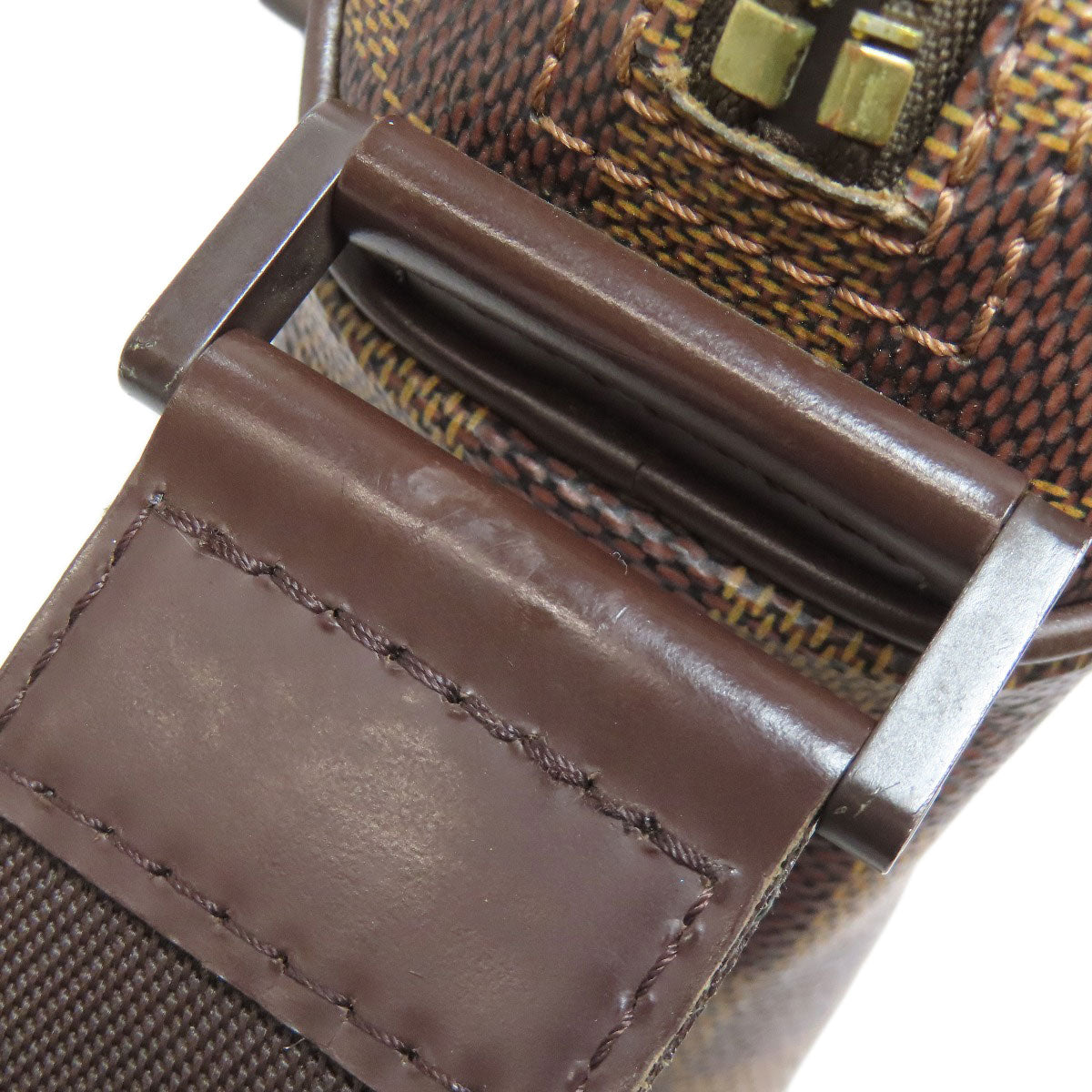 LOUIS VUITTON Shoulder Bag N41442 Damier canvas Brown Olaf PM