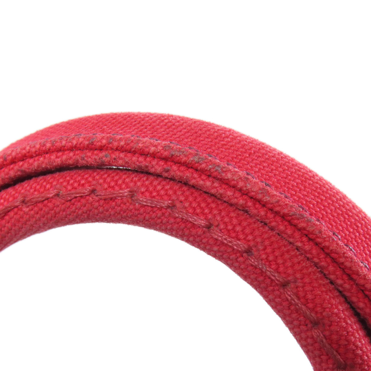 PRADA Handbag canvas Red Canapa mini 2 WAY