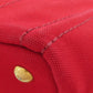 PRADA Handbag canvas Red Canapa mini 2 WAY