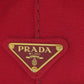 PRADA Handbag canvas Red Canapa mini 2 WAY