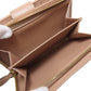 PRADA Bifold Wallet Safiano beige logo