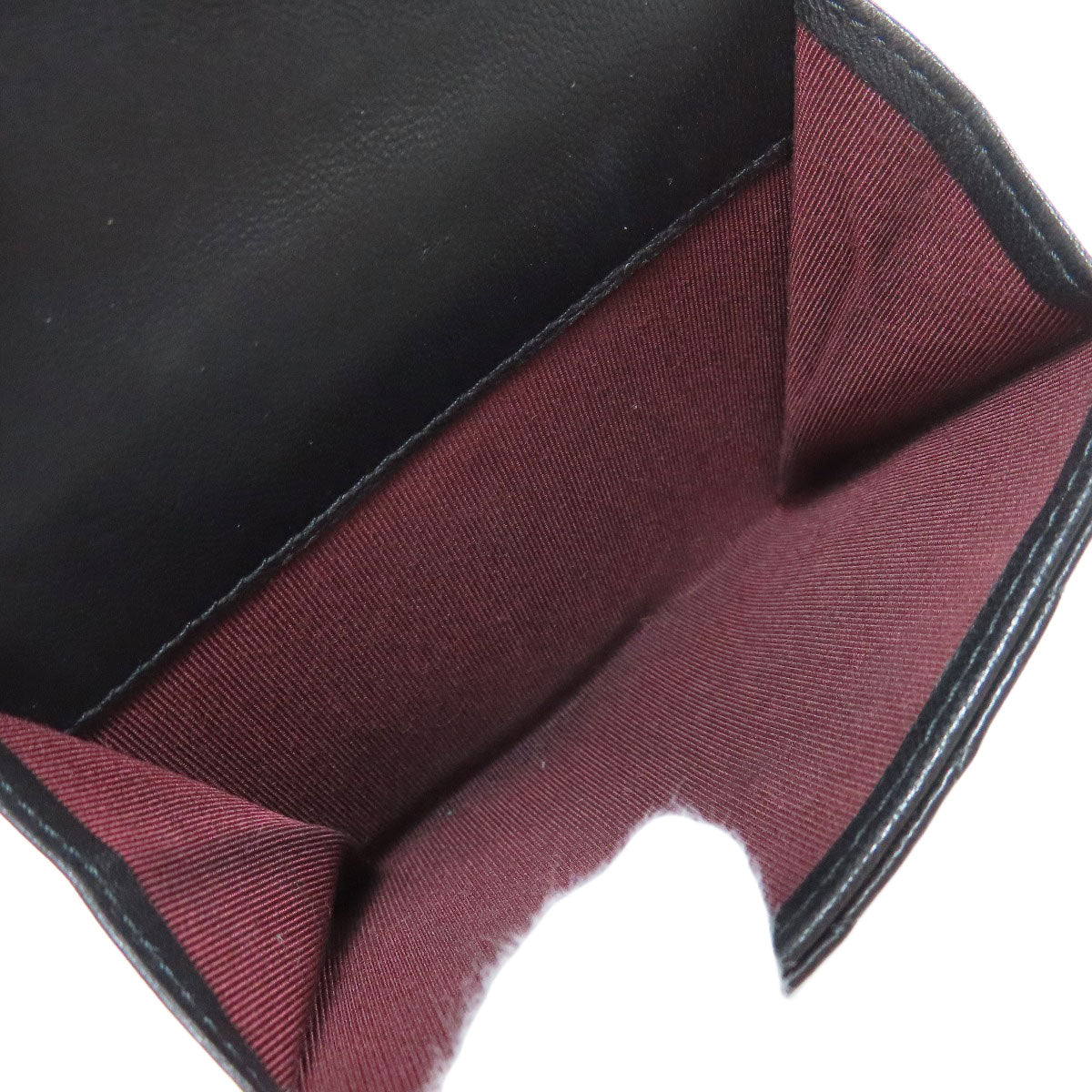 CHANEL Bifold Wallet lambskin black COCO Mark Matelasse SilverMetal