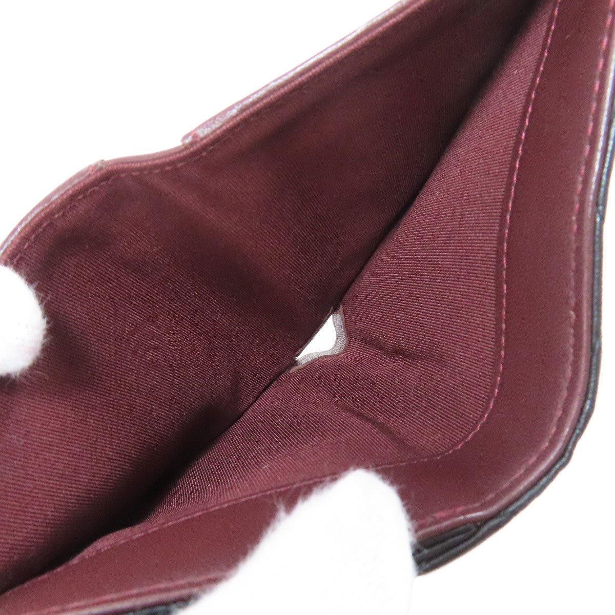 CHANEL Bifold Wallet lambskin black COCO Mark Matelasse SilverMetal