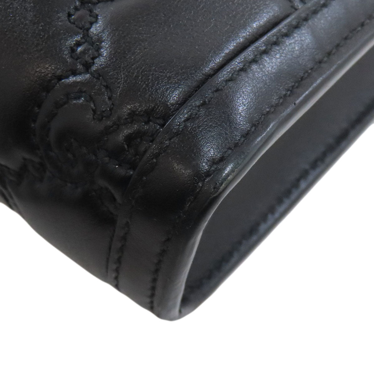 GUCCI Shoulder Bag 723776 Calfskin black GG Matelasse Mini Top Handle 2-Way Bag