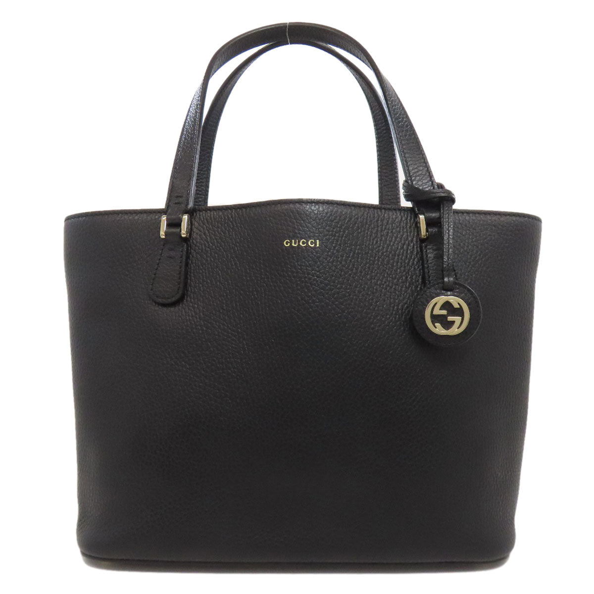 GUCCI Tote Bag 388561 Calfskin black Interlocking G