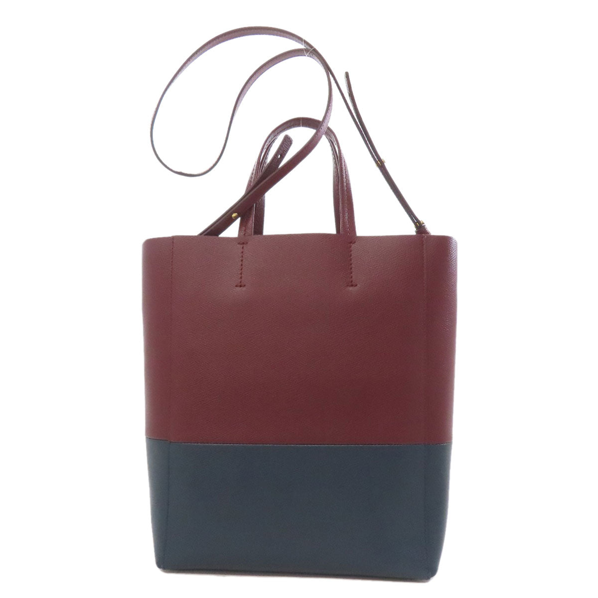 CELINE Tote Bag Calfskin Red Vertical Cabas 2WAY