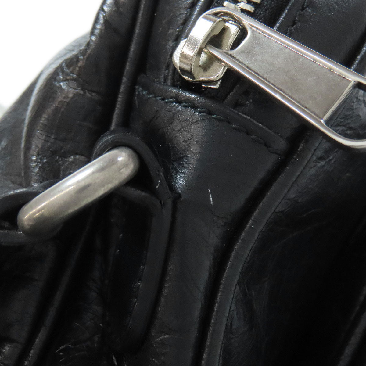 GUCCI Shoulder Bag 574760 leather black Messenger bag with logo