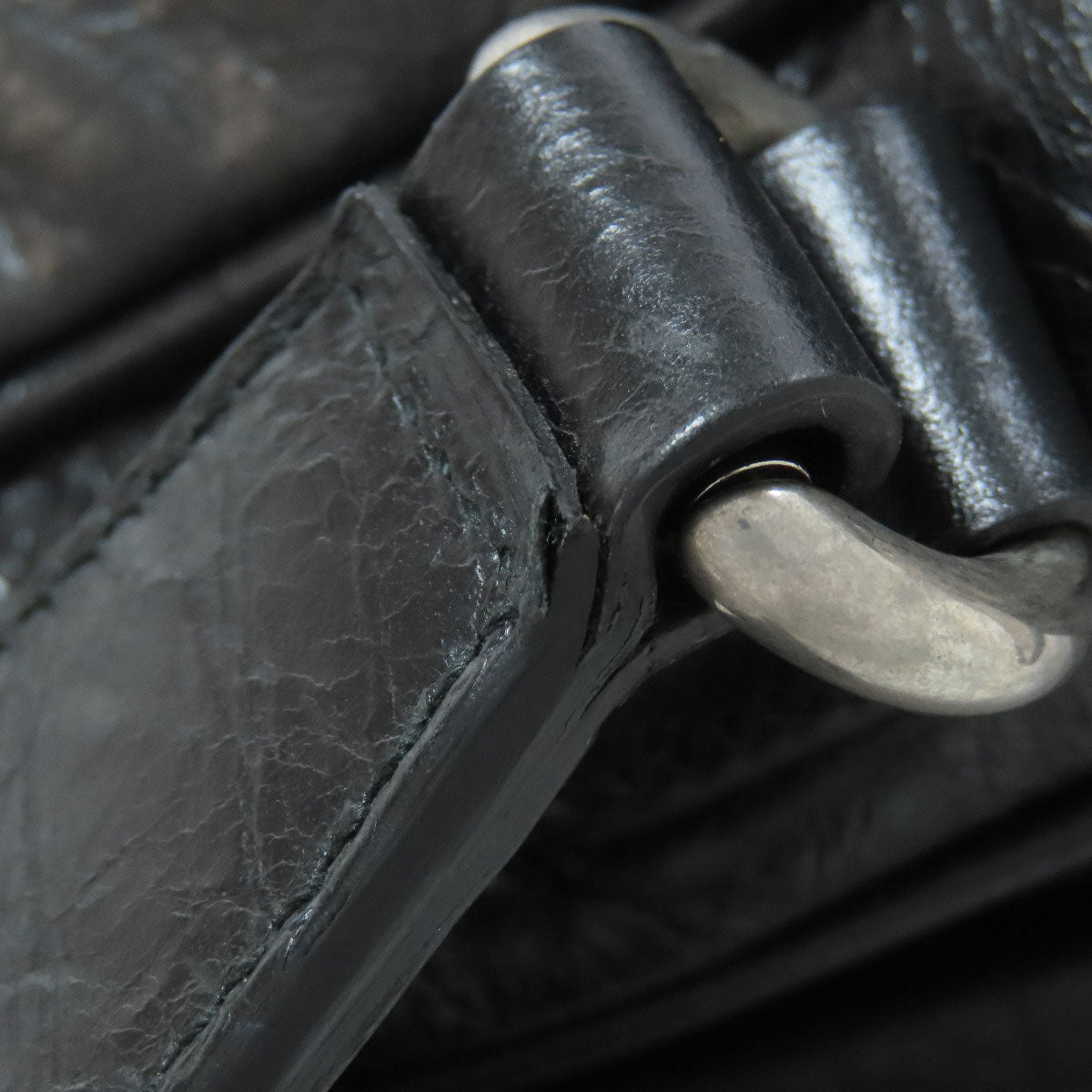 GUCCI Shoulder Bag 574760 leather black Messenger bag with logo