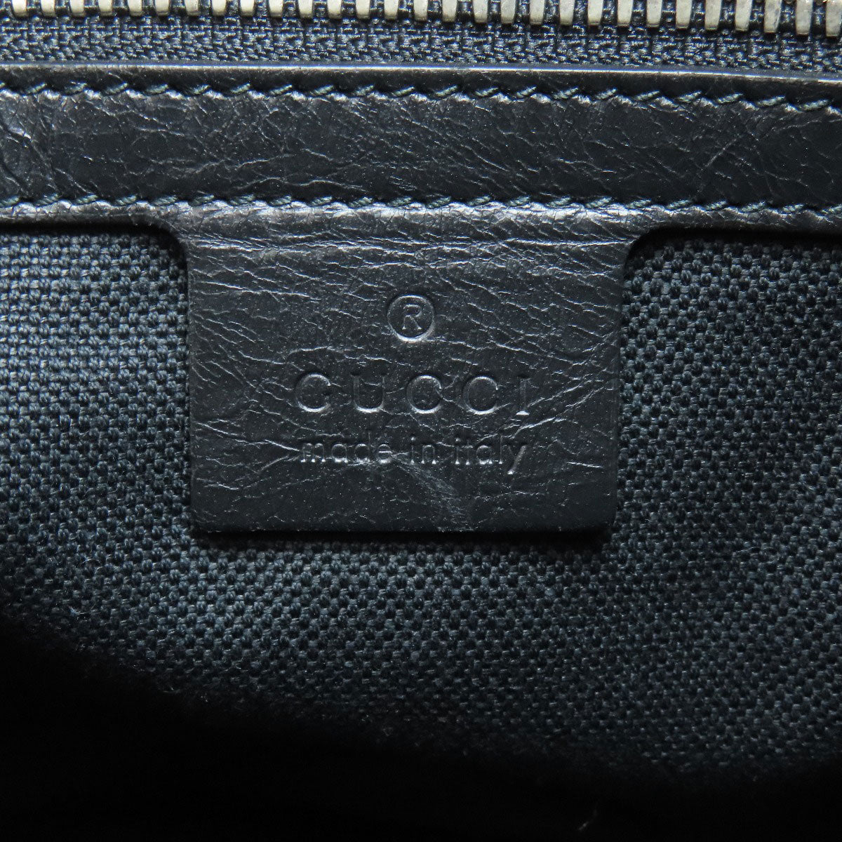 GUCCI Shoulder Bag 574760 leather black Messenger bag with logo