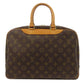 LOUIS VUITTON Handbag M47270 Monogram canvas Brown Deauville